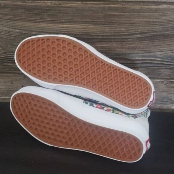 New Vans Sk8 Hi Tapered Womens White Sneakers Size 9.5 High Tops Bloomcore - Picture 8 of 9